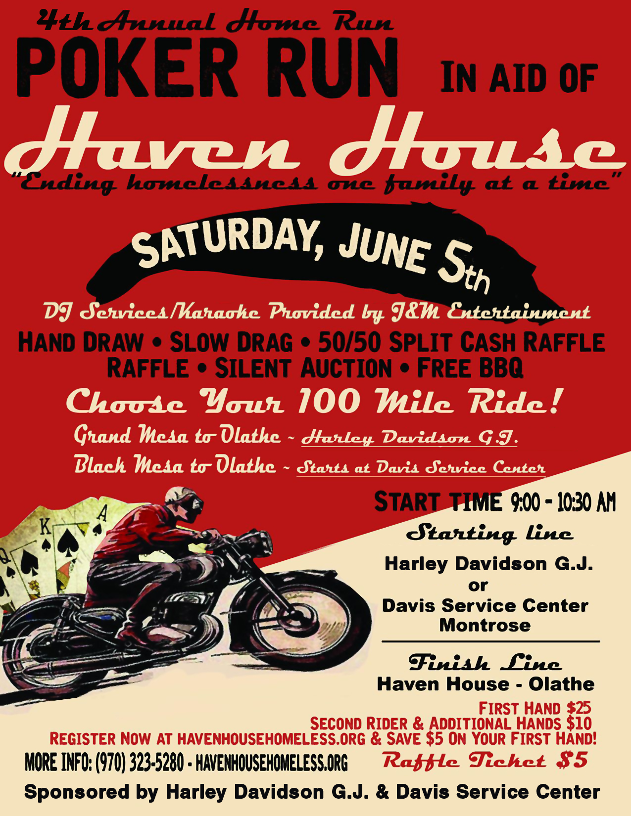 4th Annual “Home Run” Motorcycle Poker Run