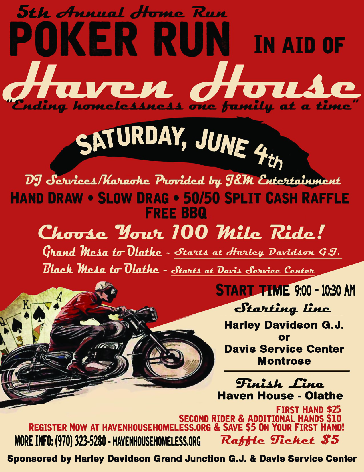5th Annual “Home Run” Poker Run Coming June 4th! Register Now!